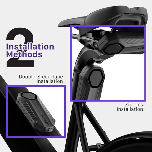 Fosmon Anti Theft Bike Alarm with Remote (2-Pack), Vibration Motion Sensor Bicycle Alarm, Waterproof 113dB Vehicle Security Alarm System, Wireless Siren for E-Bike, Motorcycle, Scooter, Cart, Trailer in Saudi Arabia