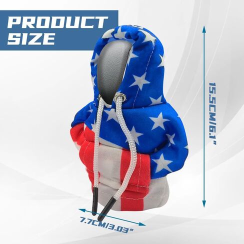 WINUERK Car Gear Shift Knob Cover, Interior Accessories Stick Shift Cover, Mini Shark Gear Stick Car Shifter Hoodie, Mini Hoodie Auto Shifter Stick Protector Cover for Most Car in Saudi Arabia