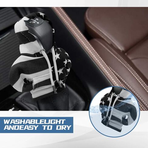 WINUERK Car Gear Shift Knob Cover, Interior Accessories Stick Shift Cover, Mini Shark Gear Stick Car Shifter Hoodie, Mini Hoodie Auto Shifter Stick Protector Cover for Most Car in Saudi Arabia