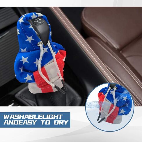 WINUERK Car Gear Shift Knob Cover, Interior Accessories Stick Shift Cover, Mini Shark Gear Stick Car Shifter Hoodie, Mini Hoodie Auto Shifter Stick Protector Cover for Most Car in Saudi Arabia