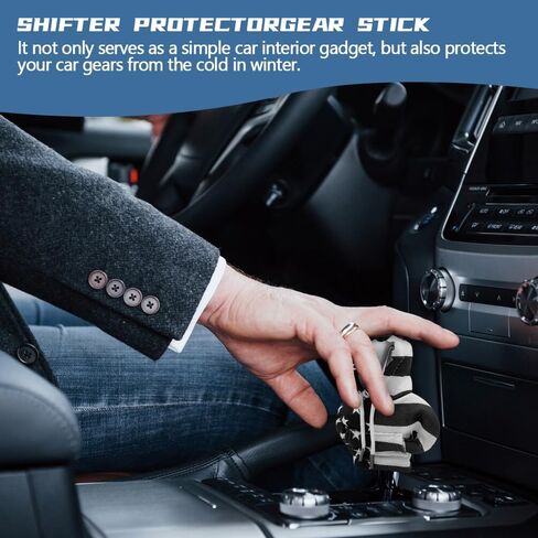 WINUERK Car Gear Shift Knob Cover, Interior Accessories Stick Shift Cover, Mini Shark Gear Stick Car Shifter Hoodie, Mini Hoodie Auto Shifter Stick Protector Cover for Most Car in Saudi Arabia