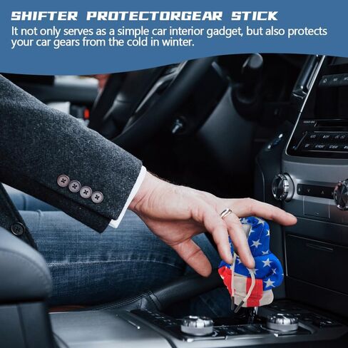 WINUERK Car Gear Shift Knob Cover, Interior Accessories Stick Shift Cover, Mini Shark Gear Stick Car Shifter Hoodie, Mini Hoodie Auto Shifter Stick Protector Cover for Most Car in Saudi Arabia