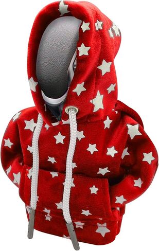 WINUERK Car Gear Shift Knob Cover, Interior Accessories Stick Shift Cover, Mini Shark Gear Stick Car Shifter Hoodie, Mini Hoodie Auto Shifter Stick Protector Cover for Most Car in Saudi Arabia