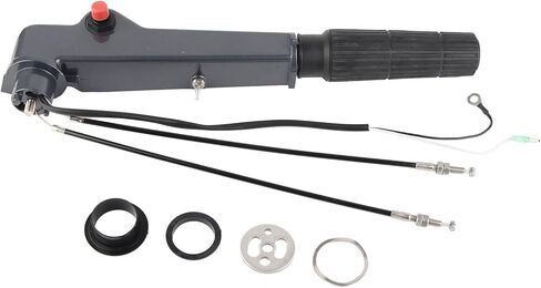 Acouto محرك خارجي محرك التوجيه الحارث الذراع سبائك الألومنيوم مقبض لياماها السفينة محرك خارجي 15HP 18HP، الحارث التصيد المحرك تمديد مقبض عدة الملحقات in Kuwait