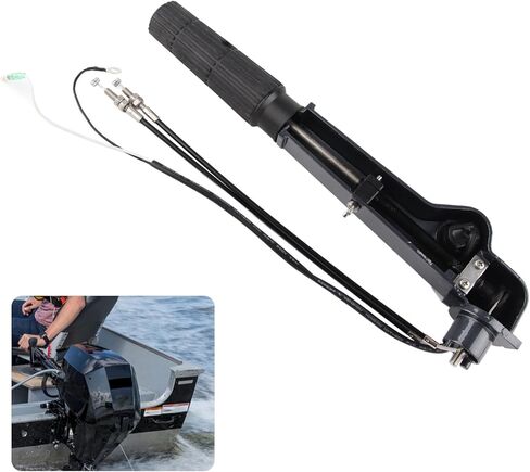 Acouto محرك خارجي محرك التوجيه الحارث الذراع سبائك الألومنيوم مقبض لياماها السفينة محرك خارجي 15HP 18HP، الحارث التصيد المحرك تمديد مقبض عدة الملحقات in Kuwait