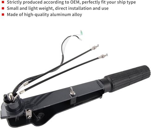 Acouto محرك خارجي محرك التوجيه الحارث الذراع سبائك الألومنيوم مقبض لياماها السفينة محرك خارجي 15HP 18HP، الحارث التصيد المحرك تمديد مقبض عدة الملحقات in Kuwait