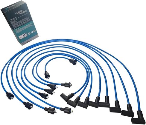 متوافق مع مدقق شيفروليه جي إم سي 4.3L 4.6L 5.0L 5.3L 5.4L 5.7L 6.5L 6.6L V8 1955-1976 كابل ماستر أسلاك توصيل الإشعال عالية الأداء in Kuwait