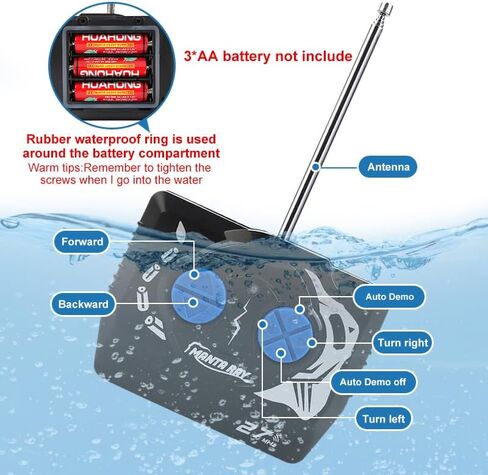 Pool Toys Remote Control Stingray Diving into Water High Simulation Robot Manta ray Fish Rechargeable Battery Remote Control Bathtub Summer Pool Toys Great Gift RC Boat for 8-12 Year Kids Blue in Saudi Arabia