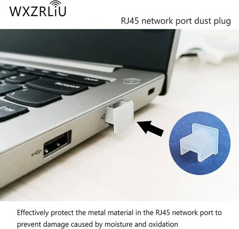 10pcs RJ45 Jack Dust Cover, Cap, Protector,Plastic RJ45 A Female Anti-Dust Plug Ethernet Hub Port Protector for RJ45 Female Port（Blue） in Saudi Arabia