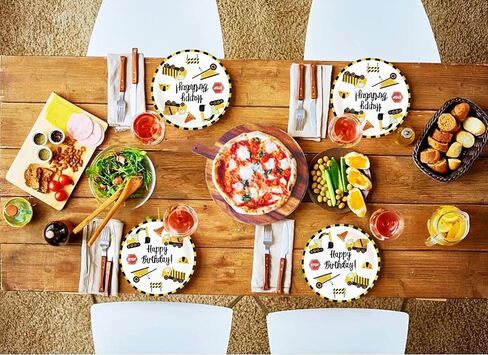 24 Pcs 9 inch Woodland Paper Plates, Woodland Plates Woodland Party Decorations Supplies in Saudi Arabia