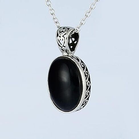 VY JEWELRY TURQUOISE OR ONYX - قلادات من الفضة الإسترليني 925 من حجر الفيروز أو العقيق الأسود - صنع في تايلاند in Kuwait