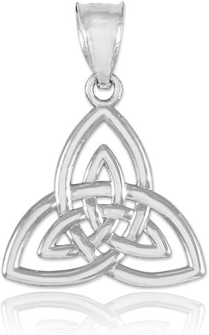 925 الفضة الاسترليني عقدة سلتيك سحر Triquetra قلادة in Saudi Arabia