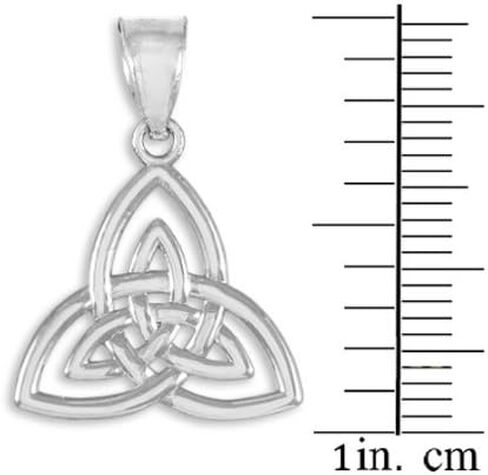 925 الفضة الاسترليني عقدة سلتيك سحر Triquetra قلادة in Saudi Arabia
