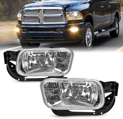 استبدال مجموعة مصابيح الضباب WEZEMLIGHT لـ 2009-2012 دودج رام 1500 2010-2018 دودج رام 2500 3500 شاحنة بيك اب مع مصابيح هالوجين H10 12 فولت 42 وات - زوج واحد in Kuwait