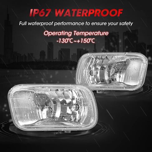 استبدال مجموعة مصابيح الضباب WEZEMLIGHT لـ 2009-2012 دودج رام 1500 2010-2018 دودج رام 2500 3500 شاحنة بيك اب مع مصابيح هالوجين H10 12 فولت 42 وات - زوج واحد in Kuwait