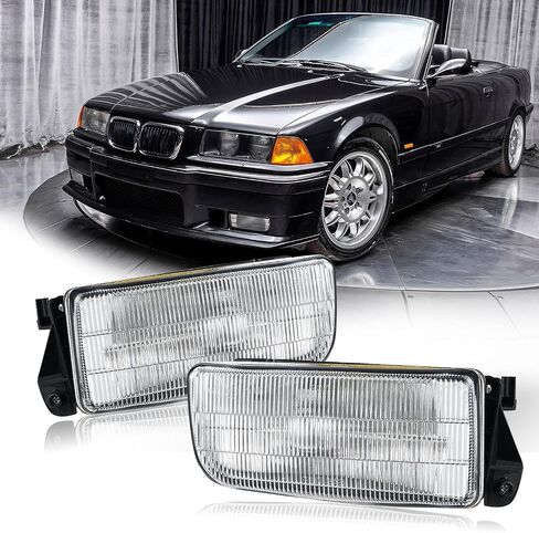Fog Lights for M3/E36 BMW 3 Series[318i 318is 318ti 320i 323i 323is 325i 325is 328i 328is] 1992-1999 Clear Lens w/H1 Bulbs in Saudi Arabia