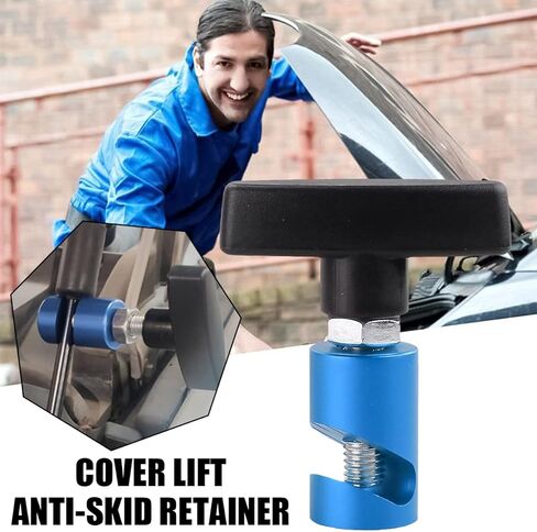 XINLIYA مشبك دعم رفع السيارة، مشابك تثبيت غطاء محرك السيارة مع قلب نحاسي، مثبت سدادة دعامة الصدمات لغطاء السيارة، أدوات قياس فجوة قابس الشرارة، عالمية لمعظم المركبات (أحمر) in Kuwait