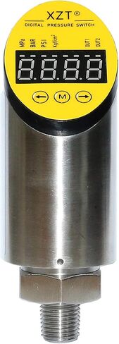 مقياس الضغط الرقمي XZT 10000PSI، جهاز التحكم في الضغط، مفتاح الضغط مع موصل NPT1/4، الطاقة 24VDC (10000PSI) in Kuwait
