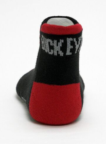 NCAA Ohio State Buckeyes Men's Footie Socks, Gray Heel/Toe in Saudi Arabia