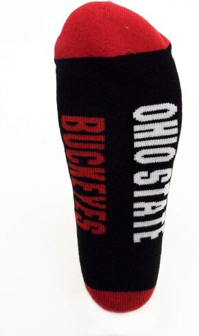 NCAA Ohio State Buckeyes Men's Footie Socks, Gray Heel/Toe in Saudi Arabia