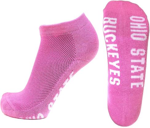 NCAA Ohio State Buckeyes Men's Footie Socks, Gray Heel/Toe in Saudi Arabia