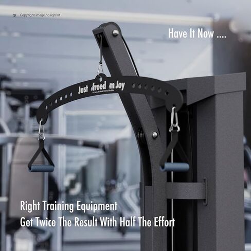 JFJ Home Gym Fitness Spreader Bar, Multi-Grip Wide LAT Pull Down Bar, LAT Pulldown Attachments Long Bar for Cable Pulley System Machine in Kuwait