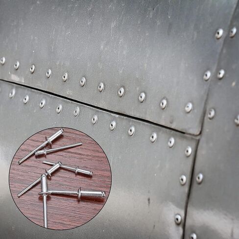 مجموعة متنوعة من 180 قطعة من المسامير البوب، مسامير برشام بوب عمياء من الألومنيوم، مجموعة متنوعة من المسامير البوب ​​العمياء من الألومنيوم، 6 مقاسات، 3.2 × 6 مم/3.2 × 10 مم/4.0 × 10 مم/4.0 × 12 مم/4.8 × 12 مم/4.8 × 16 مم in Kuwait