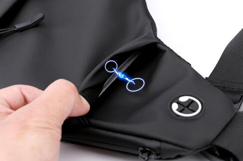 PEAKINGTECH Sling Bag Small Crossbody Backpack: Anti Theft Travel Bag Front Back in Saudi Arabia