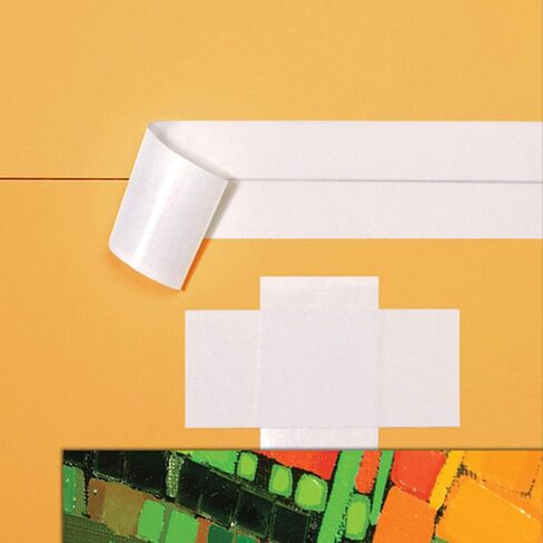 Lineco Self-Stick Linen Hinging Tape, Attaching Mats to Backboard, Hinge Heavy Artwork, Non-Yellowing, Strong, Neutral pH Acrylic Adhesive. Acid-Free White Cloth, 1.25" x 12', Pack of 1 in Saudi Arabia