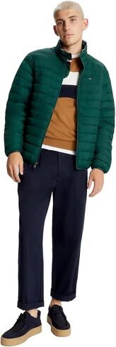 سترة منتفخة خفيفة الوزن للغاية وقابلة للتعبئة للرجال من Tommy Hilfiger، HunterGreen S in Saudi Arabia