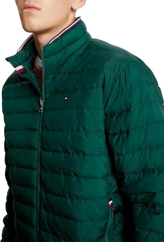 سترة منتفخة خفيفة الوزن للغاية وقابلة للتعبئة للرجال من Tommy Hilfiger، HunterGreen S in Saudi Arabia