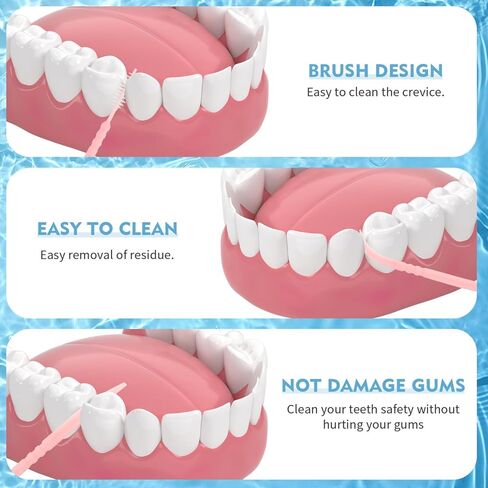 أعواد أسنان بلاستيكية ذات طرفين من روزنيس للعناية بالفم، 200 قطعة in Kuwait