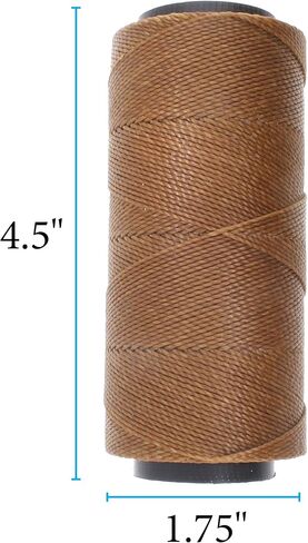 The Beadsmith Knot It Waxed Polyester Cord, 1mm Diameter, 144 Meter Spool (472 feet) (Coffee) in Saudi Arabia