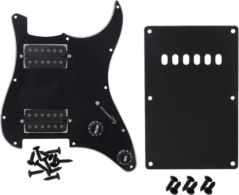 جيتار بيك جارد محمل مع قطعتين من التقاطات السكك الحديدية المزدوجة ولوحة خلفية ومسامير من البلاستيك الأسود in Kuwait