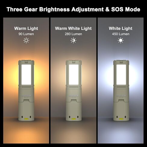Outdoor Camping Lights Camping Lantern Rechargeable with 14000mAH Adsorbable Stretchable Emergency Lights for Power Outages/Hiking/Camping in Saudi Arabia