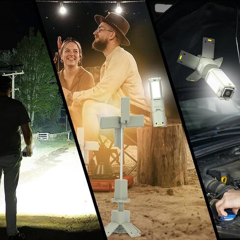 Outdoor Camping Lights Camping Lantern Rechargeable with 14000mAH Adsorbable Stretchable Emergency Lights for Power Outages/Hiking/Camping in Saudi Arabia