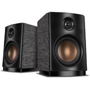 HiVi-Swans OS-10 HiFi Stereo Speakers, Bluetooth 5.0 Active Computer Bookshelf Speakers - 4'' Dynamic Woofer, Powered Desk Speakers 62w RMS with Touch Control for PC/Phone/TV - Black in Kuwait