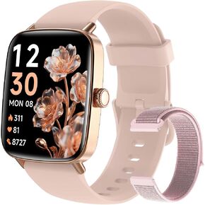 Fitpolo Smart Watch for Women, Stainless Steel Bezel Fitness Tracker (Make/Answer Calls), IP68 Waterproof, Heart Rate SpO2 Monitor, Sleep & Activity Tracking Smartwatch for Android Phones iPhone in Kuwait