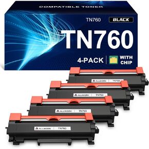 TN760 Toner Replacement for Brother TN760 TN730 Toner Cartridge 4Pack Black in Saudi Arabia