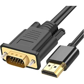 HDMI Input to V/GA Output Converter Plated pl-UG Adapter Cord 1080P for PC P;S/4 P;S/5 Switch TV Box Long Video Cord(2m) in Kuwait