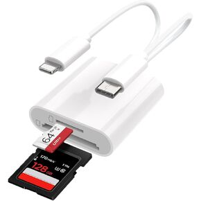 USB C SD Card Reader, USB 3.0 Memory Card Adapter, White in Kuwait