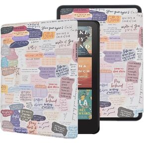 Case for Kindle Paperwhite 12th Gen 2024. Kindle Colorsoft Signature Edition, Bible Verses Inspirational Lightweight PU Leather Protective Stand TPU Cover Foldable with Auto Sleep/Wake in Kuwait