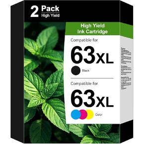 63XL Ink Cartridges Black and Color for HP 63 63Xl Ink Cartridge Combo Pack in Kuwait