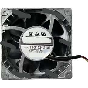 120 9SG1224G105 24V 2A PWM Speed Control Silver Aluminum Frame Cooling Fan in Kuwait