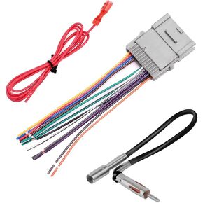 Car Stereo Wiring Harness Kit, Factory Antenna Plug to Aftermarket Radio Connector Compatible with 2003-2006 Chevy Silverado/Suburban GMC Sierra Yukon/Buick, Vehicle Audio System Replacement in Saudi Arabia
