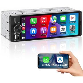 ESSGOO Single Din Radio Car Stereo with Wireless CarPlay & Android Auto in Kuwait