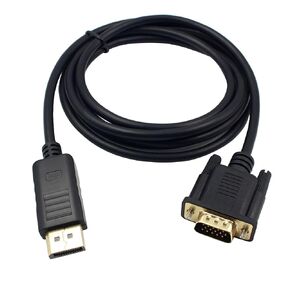 BESTYASH Vga Adapter Cable 1.8m Copper Wire Black Display Connector in Kuwait