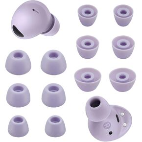 Ear Tips for Samsung Galaxy Buds 2 Pro, 6 Pairs Silicone Replacement Earbud Tips S/M/L, Earbuds Ear Tips Buds Set (Black) in Saudi Arabia