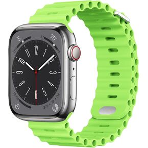 Compatible with Apple Watch Ocean Bands 38mm 40mm 41mm 42mm 44mm 45mm 46mm 49mm Soft Silicone Wristbands Replacement Strap for iWatch Ultra 2 Ultra SE Series 10 9 8 7 6 5 4 3 2 1 Women Men in Kuwait