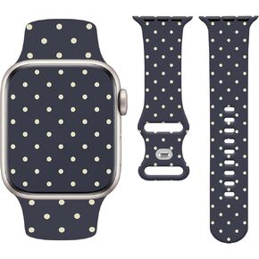Bowknot Watch Band Compatible with Apple Watch 38mm 40mm 41mm 42mm 44mm 45mm 49mm Women Men,Soft Silicone Cute Sport Strap Design for Apple Watch Ultra iWatch Series 10 9 8 7 6 5 4 3 2 SE Band in Kuwait
